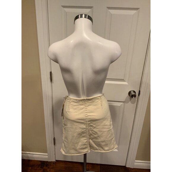 Project Alabama Tan Designer Patchwork Skirt W/ Raw Edges, Size NA - Picture 5 of 7